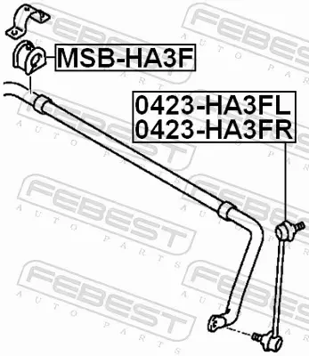 FEBEST GUMA STABILIZATORA MSB-HA3F 