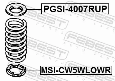 FEBEST PODKŁADKA SPRĘŻYNY MSI-CW5WLOWR 