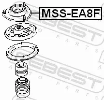 FEBEST PODUSZKA AMORTYZATORA MSS-EA8F 