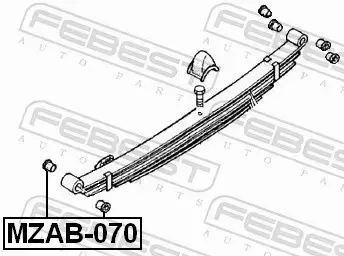 FEBEST TULEJA RESORA MZAB-070 