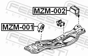 FEBEST PODUSZKA SILNIKA MZM-001 