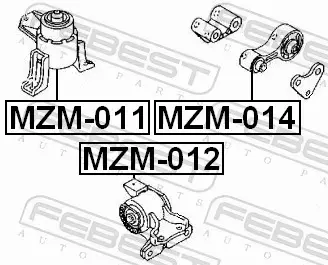 FEBEST PODUSZKA SILNIKA MZM-011 