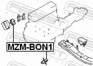 FEBEST PODUSZKA SILNIKA MZM-BON1 