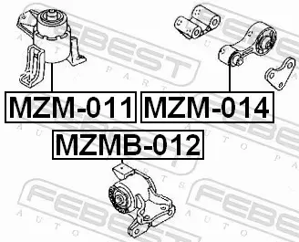 FEBEST PODUSZKA SILNIKA MZMB-012 