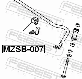 FEBEST TULEJA STABILIZATORA MZSB-007 