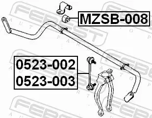 FEBEST TULEJA STABILIZATORA MZSB-008 