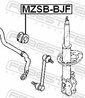 FEBEST TULEJA STABILIZATORA MZSB-BJF 