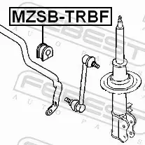 FEBEST GUMA STABILIZATORA MZSB-TRBF 