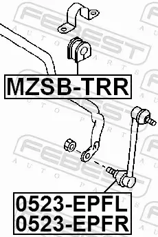 FEBEST GUMA STABILIZATORA MZSB-TRR 