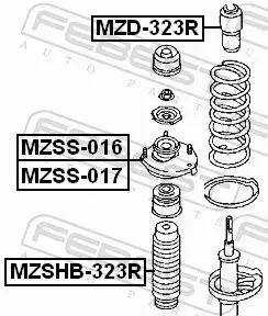 FEBEST PODUSZKA AMORTYZATORA MZSS-016 