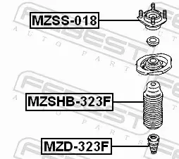 FEBEST PODUSZKA AMORTYZATORA MZSS-018 