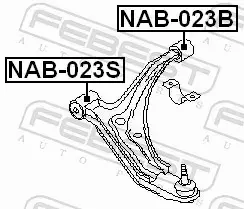 FEBEST TULEJA ZAWIESZENIA NAB-023B 