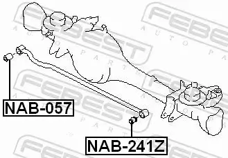 FEBEST GUMA STABILIZATORA NAB-057 