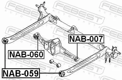 FEBEST TULEJA WAHACZA NAB-060 