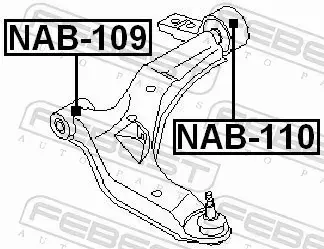 FEBEST TULEJA WAHACZA NAB-109 