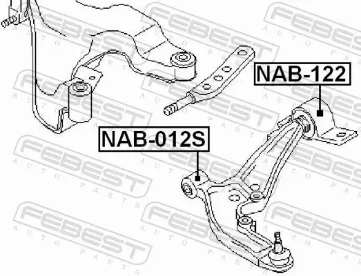 FEBEST TULEJA WAHACZA NAB-122 