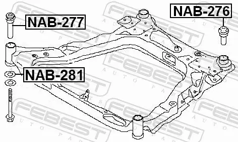 FEBEST TULEJA BELKI NAB-276 