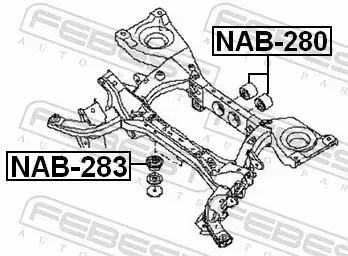 FEBEST TULEJA MOSTU NAB-280 