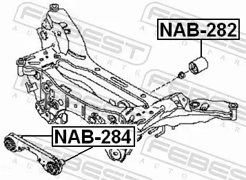 FEBEST TULEJA MOSTU NAB-282 