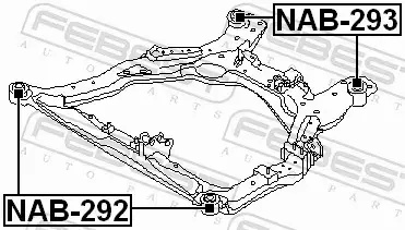 FEBEST TULEJA WAHACZA NAB-293 