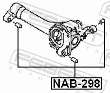 FEBEST TULEJA MOSTU NAB-298 