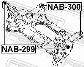 FEBEST TULEJA WAHACZA NAB-299 