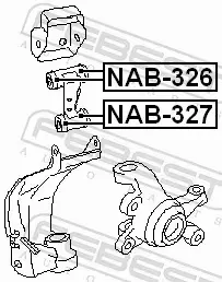 FEBEST TULEJA ZAWIESZENIA NAB-326 