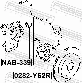 FEBEST TULEJA ZAWIESZENIA NAB-339 