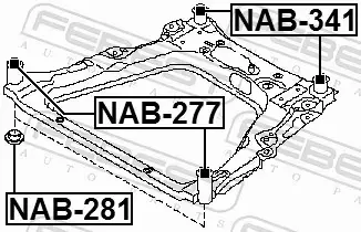 FEBEST TULEJA BELKI NAB-341 