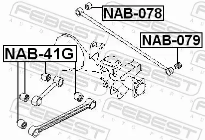 FEBEST TULEJA WAHACZA NAB-41G 