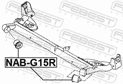 FEBEST TULEJA ZAWIESZENIA NAB-G15R 