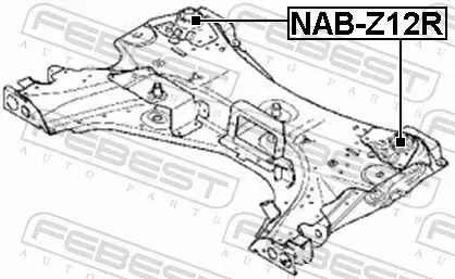 FEBEST TULEJA WAHACZA NAB-Z12R 