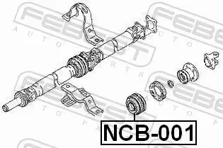 FEBEST PODPORA WAŁU NCB-001 