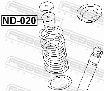 FEBEST ODBÓJ AMORTYZATORA ND-020 