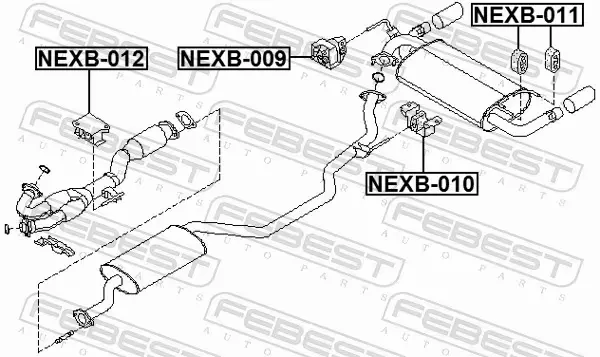 FEBEST WIESZAK WYDECHU NEXB-011 