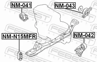 FEBEST PODUSZKA SILNIKA NM-041 