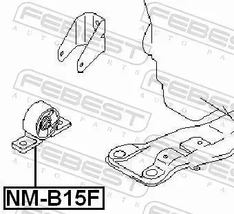 FEBEST PODUSZKA SILNIKA NM-B15F 