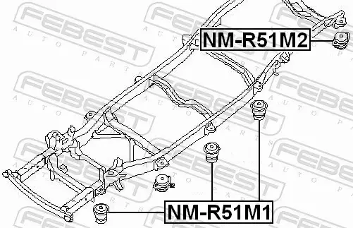 FEBEST TULEJA RAMY NM-R51M1 