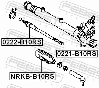 FEBEST OSŁONA DRĄŻKA KIEROWNICZEGO NRKB-B10RS 