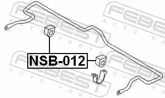 FEBEST GUMA STABILIZATORA NSB-012 