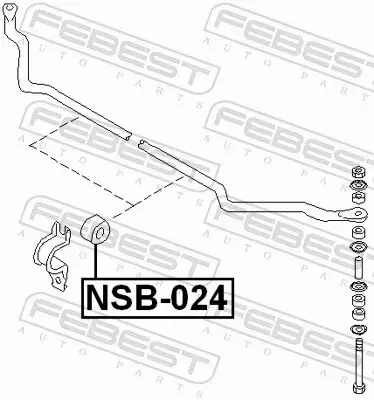 FEBEST TULEJA STABILIZATORA NSB-024 