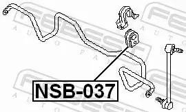 FEBEST GUMA STABILIZATORA NSB-037 