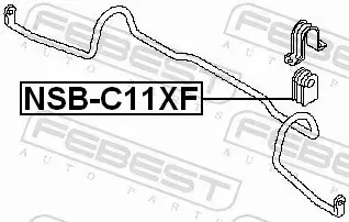 FEBEST TULEJA STABILIZATORA NSB-C11XF 