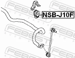 FEBEST TULEJA STABILIZATORA NSB-J10F 