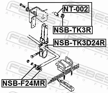 FEBEST TULEJA STABILIZATORA NSB-TK3R 