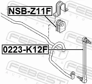 FEBEST TULEJA STABILIZATORA NSB-Z11F 