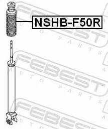 FEBEST OSŁONA AMORTYZATORA NSHB-F50R 