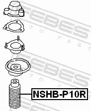 FEBEST OSŁONA AMORTYZATORA NSHB-P10R 