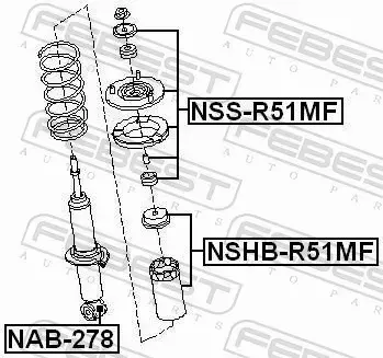 FEBEST ODBÓJ AMORTYZATORA NSHB-R51MF 