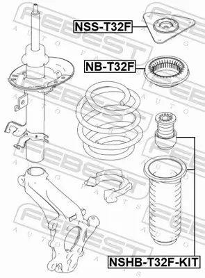 FEBEST OSŁONA AMORTYZATORA NSHB-T32F-KIT 